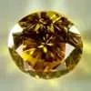 Orange Yellow Diamond SI2 0.30 ct With full Certificate