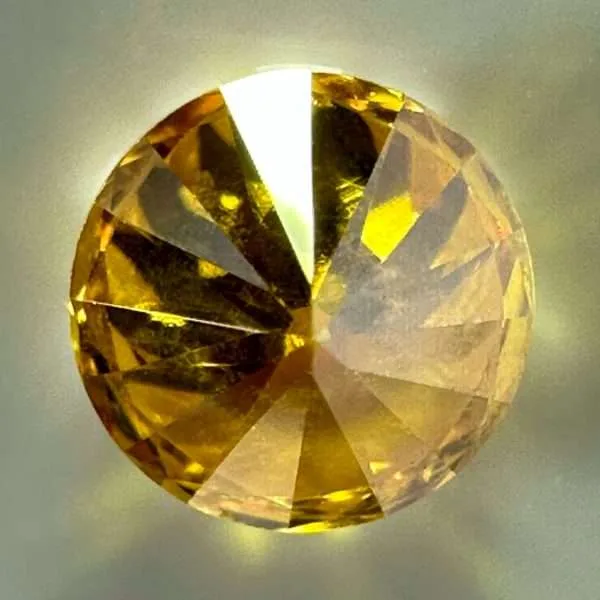 Orange Yellow Diamond SI2 0.30 ct With full Certificate