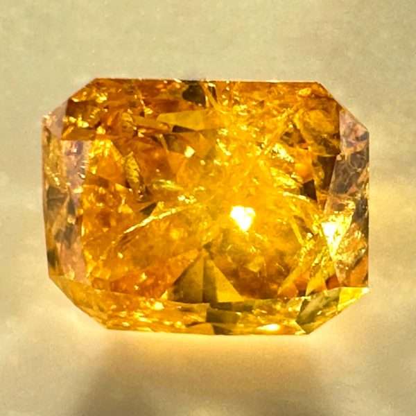 Buy Yellow Diamond 0.54 ct With full ALGT Certificate