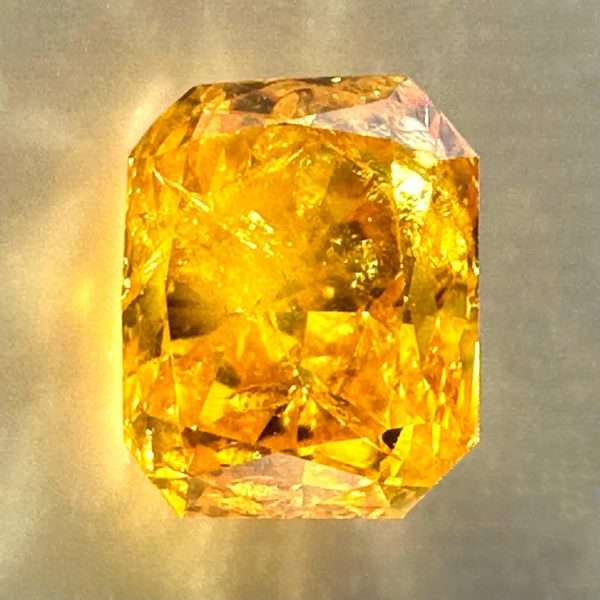 Buy Yellow Diamond 0.54 ct With full ALGT Certificate