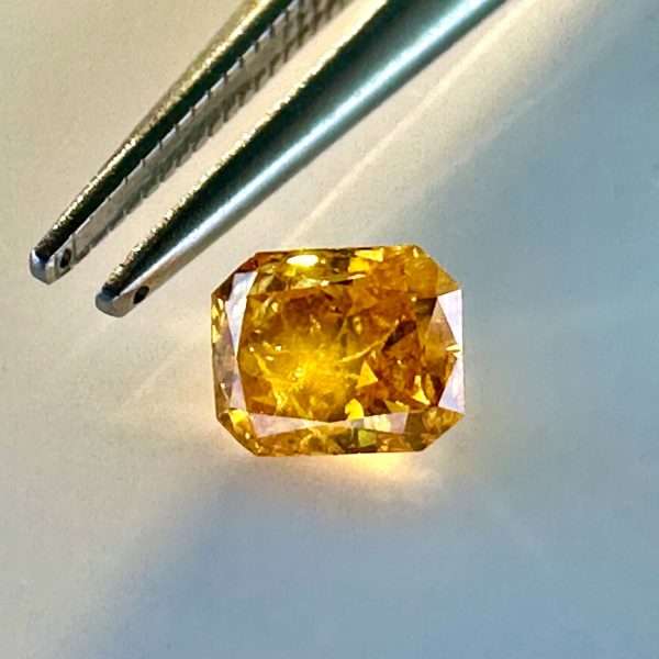 Buy Yellow Diamond 0.54 ct With full ALGT Certificate