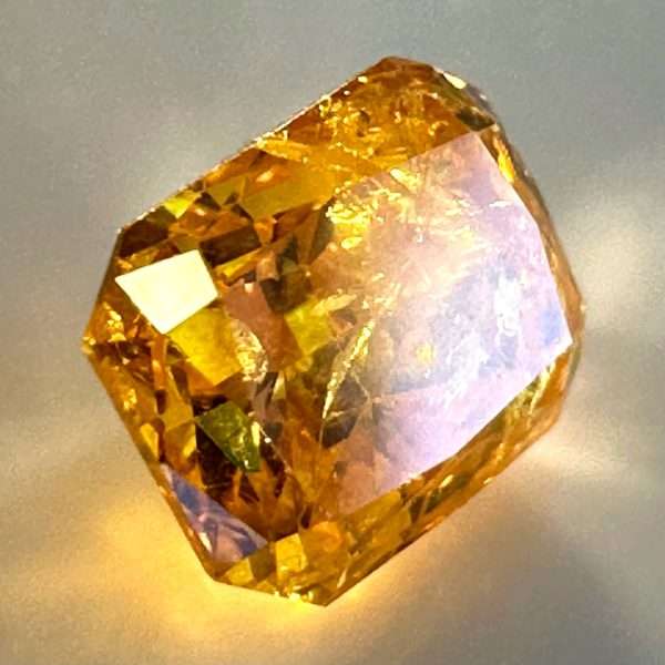 Buy Yellow Diamond 0.54 ct With full ALGT Certificate