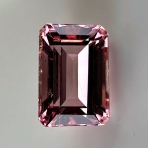 Magnificent 1.2 ct Salmon Pink Tourmaline Octagonal Cut