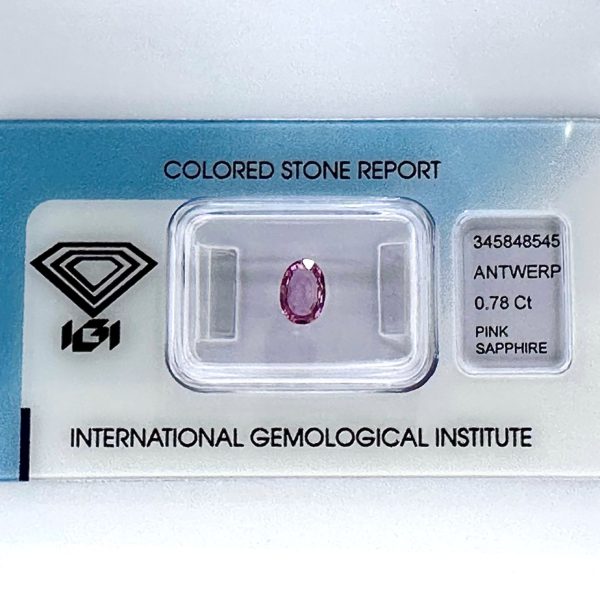 Pink Sapphire 0.78ct IGI Certified – Rare & Natural | Untreated