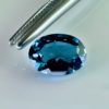 Natural London Blue Topaz, rare and hard to obtain, with a deep London blue hue, bright luster and excellent clarity, ideal for spectacular jewelry and fine jewelry pieces.