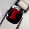 1.58 carat red spinel, cushion shape, Burmese origin, excellent clarity