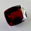 1.58 carat red spinel, cushion shape, Burmese origin, excellent clarity